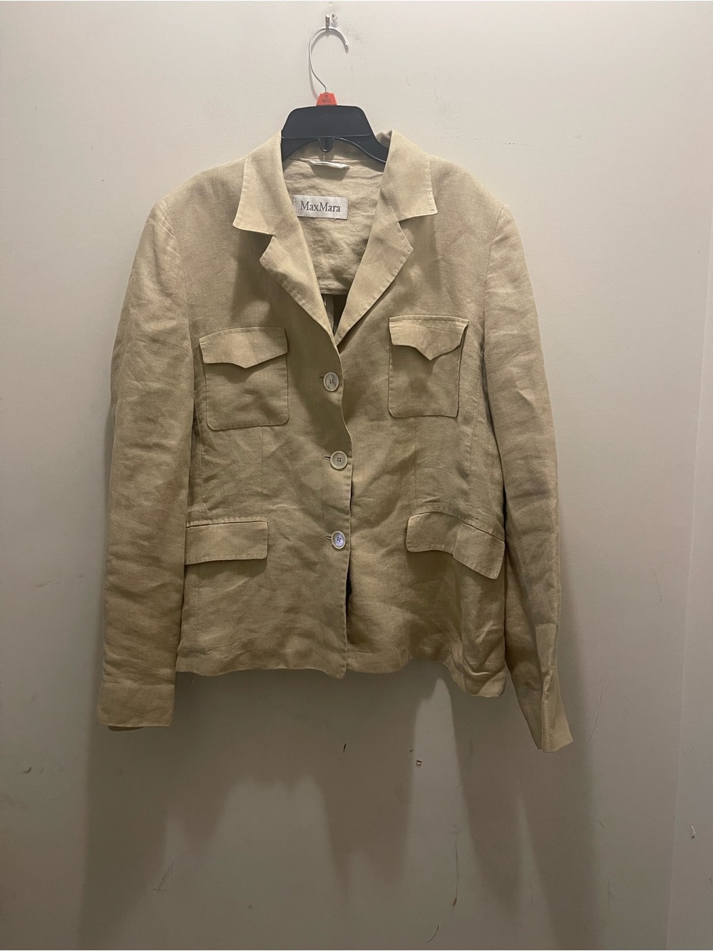 MaxMara Linen Military-Style Blazer